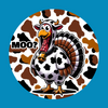 MOO! NO TURKEYS HERE! - LARGE SOLID OVERLAY