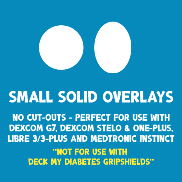 SMALL SOLID OVERLAYS WITH NO CUT-OUTS (NO HOLES) - 2.75 INCH DIAMETER  - (GREAT FOR USE WITH SMALL LOW PROFILE SENSORS)