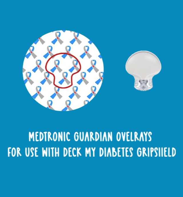 MEDTRONIC GUARDIAN SENSOR OVERLAYS for use with Deck My Diabetes GripShields