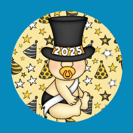 2025 BABY NEW YEAR - LARGE SOLID OVERLAY