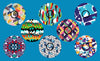 ABSTRACT ART LIBRE 2 OVERLAYS  - 8 PATCH SET