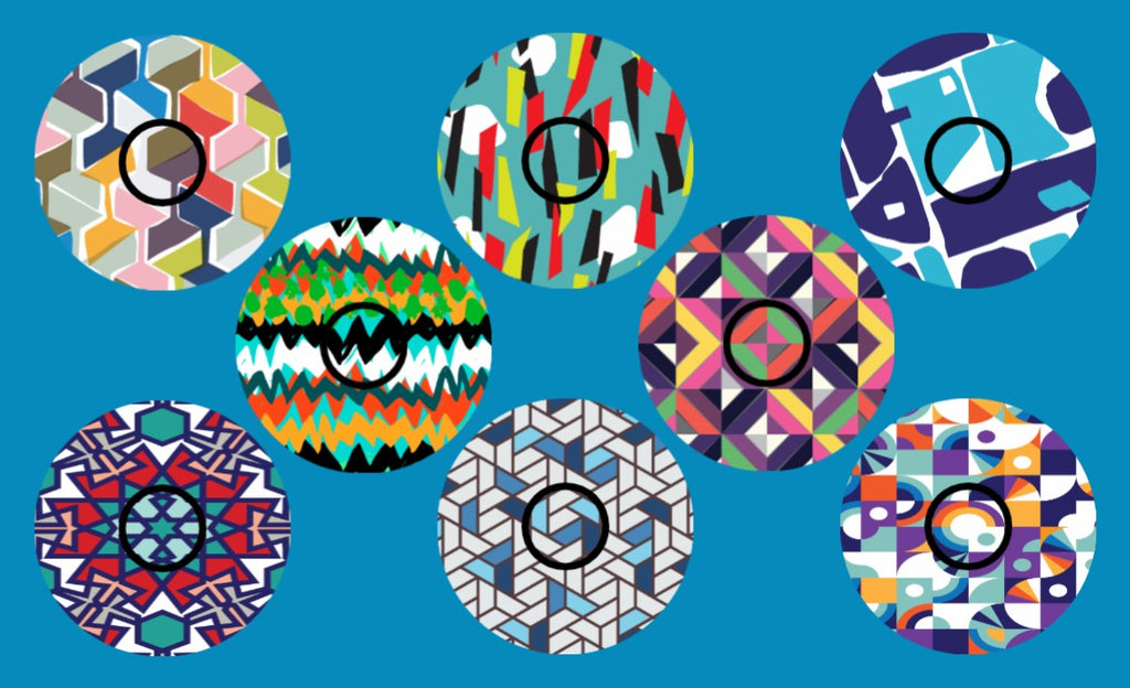 ABSTRACT ART LIBRE 2 OVERLAYS  - 8 PATCH SET