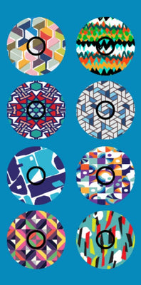 ABSTRACT ART INFUSION SET OVERLAYS  - 8 PATCH SET