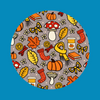 ALL THINGS FALL - LARGE SOLID OVERLAYS