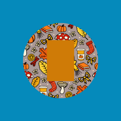 ALL THINGS FALL - ADHESIVE PATCH FOR THE SUGARSHIELD™ CASE BY DECK MY DIABETES for TANDEM MOBI™ INSULIN PUMP