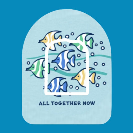 ALL TOGETHER NOW - FISH -  OMNIPOD OVERLAY