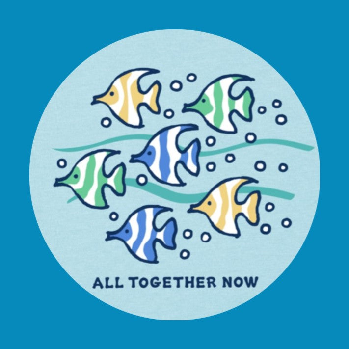 ALL TOGETHER NOW - FISH - LARGE SOLID OVERLAY