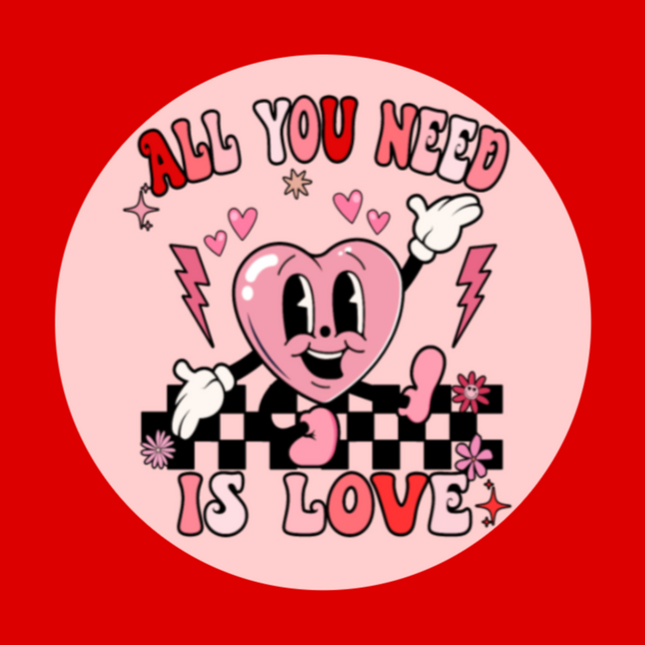 ALL YOU NEED IS LOVE  - LARGE SOLID OVERLAY