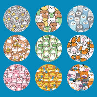 ANIMAL BUDDIES - 9 PATCH SET - FOR THE SUGARSHIELD™ CASE BY DECK MY DIABETES for TANDEM MOBI™ INSULIN PUMP