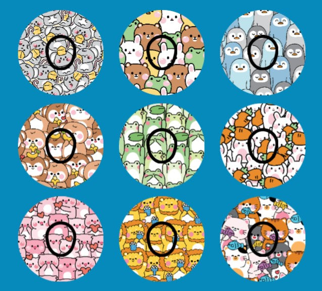 ANIMAL BUDDIES - 9 PATCH SET - DEXCOM G7 OR DEXCOM STELO OVERLAYS