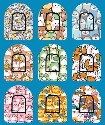 ANIMAL BUDDIES - 9 PATCH SET - OMNIPOD OVERLAYS
