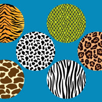 ANIMAL HIDE PATTERNS - 6 PATCH SET - LARGE SOLID OVERLAYS