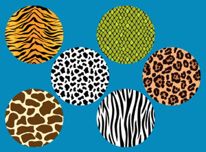 ANIMAL HIDE PATTERNS - 6 PATCH SET - LARGE SOLID OVERLAYS