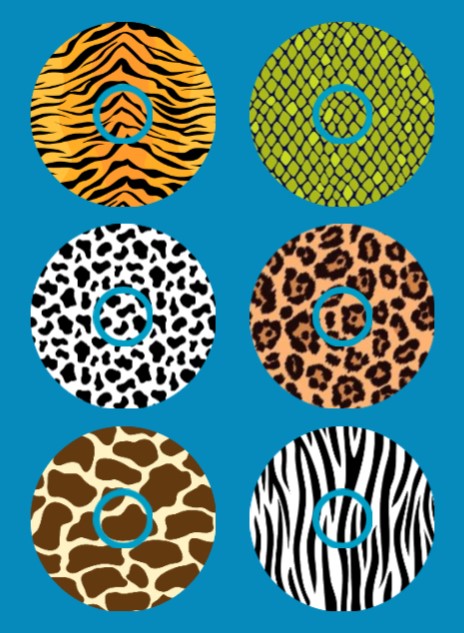 ANIMAL HIDE PATTERNS - 6 PATCH SET - LIBRE 3 OVERLAY