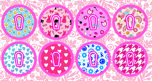 BARBIE INSPIRED FASHION  #1 - 8 PATCH SET   -  DEXCOM G6 OVERLAYS