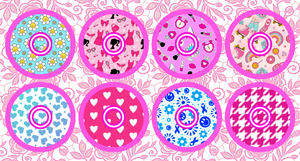 BARBIE INSPIRED FASHION  #1 - 8 PATCH SET - LIBRE 2 OVERLAYS