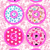 BARBIE INSPIRED FASHION  #1 - 8 PATCH SET  - LIBRE 3 OVERLAY