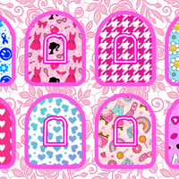 BARBIE INSPIRED FASHION  #1 - 8 PATCH SET - OMNIPOD OVERLAYS