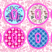 BARBIE INSPIRED FASHION  #2 - 8 PATCH SET   -  DEXCOM G6 OVERLAYS