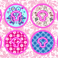 BARBIE INSPIRED FASHION  #2 - 8 PATCH SET - MEDTRONIC GUARDIAN OVERLAYS WITH CUT-OUT FOR USE WITH DECK MY DIABETES GRIPSHIELD