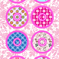 BARBIE INSPIRED FASHION  #2 - 8 PATCH SET  - LIBRE 3 OVERLAY