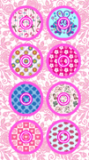 BARBIE INSPIRED FASHION  #2 - 8 PATCH SET  - LIBRE 3 OVERLAY