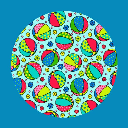 BEACH BALL PATTERN - LARGE SOLID OVERLAY