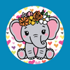 BELLA THE ELEPHANT - LARGE SOLID OVERLAY