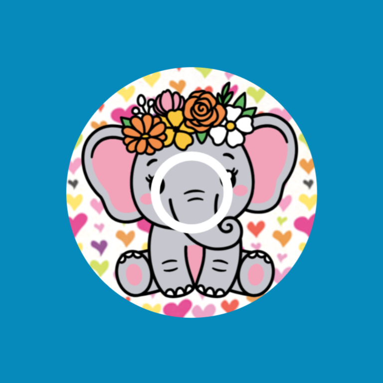 BELLA THE ELEPHANT -  INFUSION SET OVERLAY