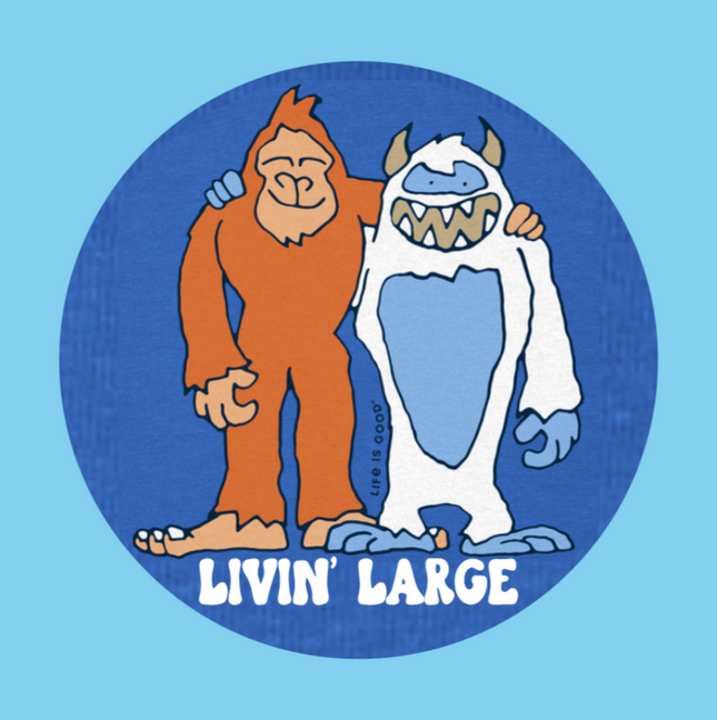 LIVIN' LARGE - BIGFOOT & YETI PATCH