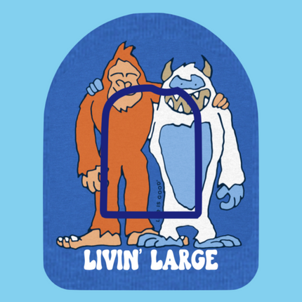 LIVIN' LARGE - BIGFOOT & YETI PATCH