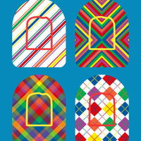 BRIGHT PATTERNS - 4 PATCH SET -  OMNIPOD OVERLAY