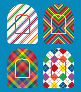 BRIGHT PATTERNS - 4 PATCH SET -  OMNIPOD OVERLAY
