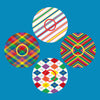 BRIGHT PATTERNS - 4 PATCH SET  -  LIBRE 2 OVERLAY