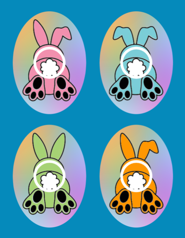 BUNNY TAILS - 4 PATCH SET -  LIBRE 2 OVERLAY