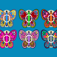 BUTTERFLY ART - 6 PATCH SET - DEXCOM G7 OR DEXCOM STELO OVERLAY