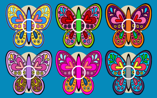 BUTTERFLY ART - 6 PATCH SET - LIBRE 2