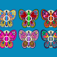 BUTTERFLY ART - 6 PATCH SET  - LIBRE 3 OVERLAY