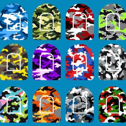 CAMO VARIETY - 12 PATCH SET -  OMNIPOD OVERLAY