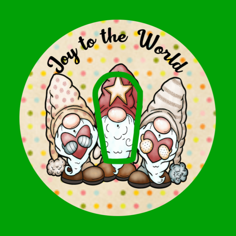 CAROLING GNOMES - JOY TO THE WORLD PATCH