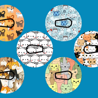 CAT NATION - 6 PATCH SET  -  DEXCOM G6 OVERLAYS