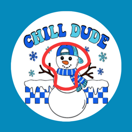 CHILL DUDE SNOWMAN - MEDTRONIC GUARDIAN  OVERLAY