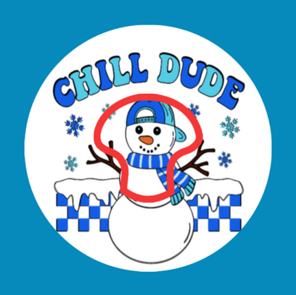 CHILL DUDE SNOWMAN - MEDTRONIC GUARDIAN  OVERLAY