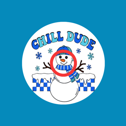 CHILL DUDE - SNOWMAN - INFUSION SET OVERLAY