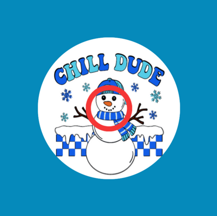 CHILL DUDE - SNOWMAN - INFUSION SET OVERLAY