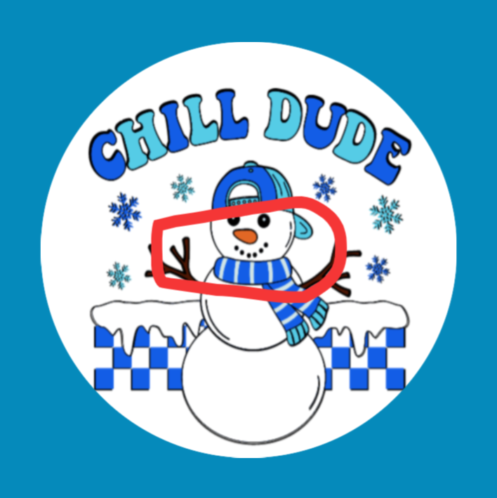 CHILL DUDE - SNOWMAN -  DEXCOM G6 OVERLAY