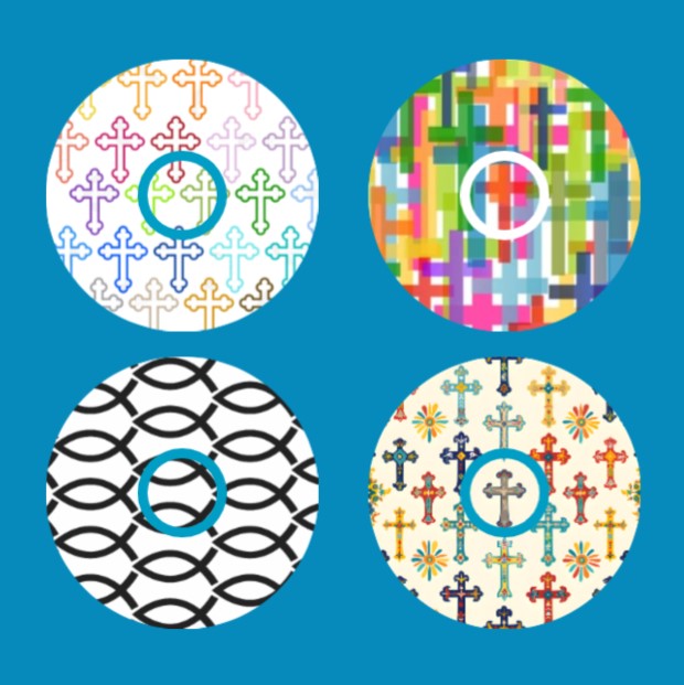 CHRISTIAN PATTERNS  - 4 PATCH SET  - LIBRE 3 OVERLAY