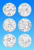 "COLOR MY JOURNEY" CHRISTMAS PATTERNS - 6 PATCH SET OF LIBRE 2 OVERLAYS WITH CUT-OUTS