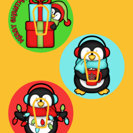 CHRISTMAS PENGUINS 3 PATCH SET