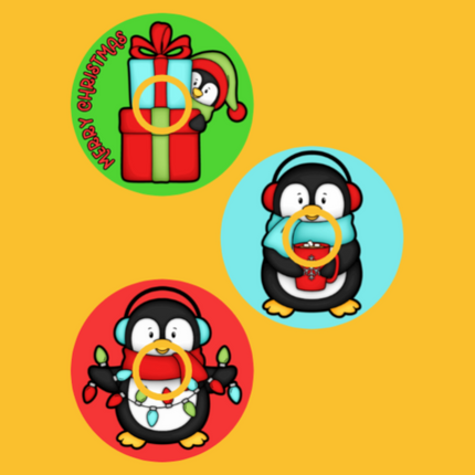 CHRISTMAS PENGUINS 3 PATCH SET